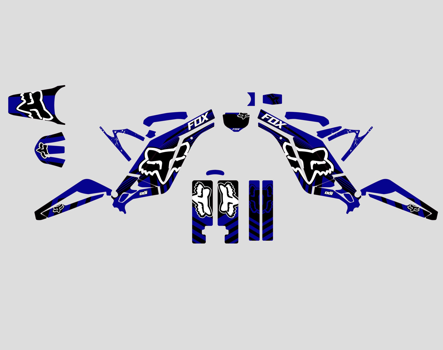 Sur Ron Light Bee X Graphics Kit - Blue White Fox