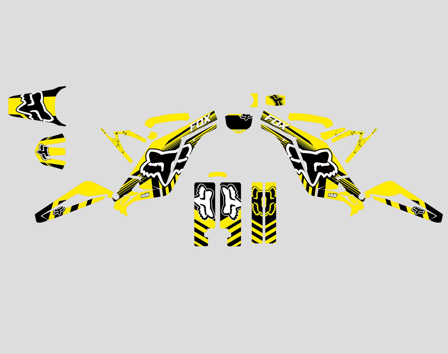 Sur Ron Light Bee X Graphics Kit - Yellow Fox