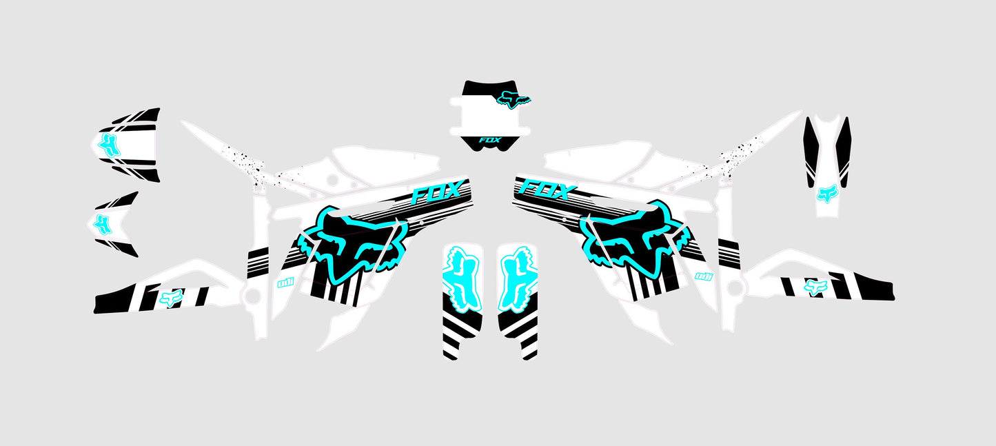 Talaria Sting Graphics Kit - Fluo Electric White Fox