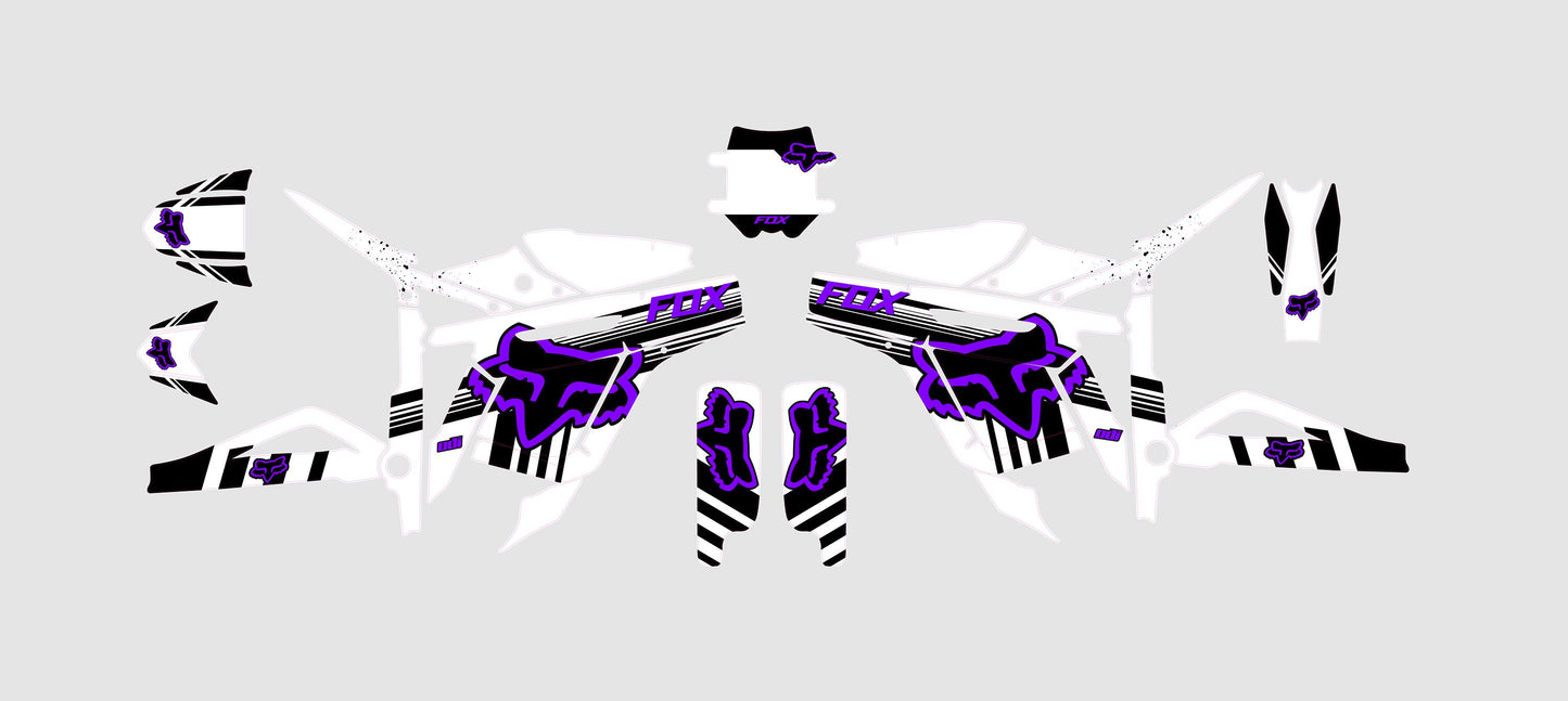 Talaria Sting Graphics Kit - Violet White Fox