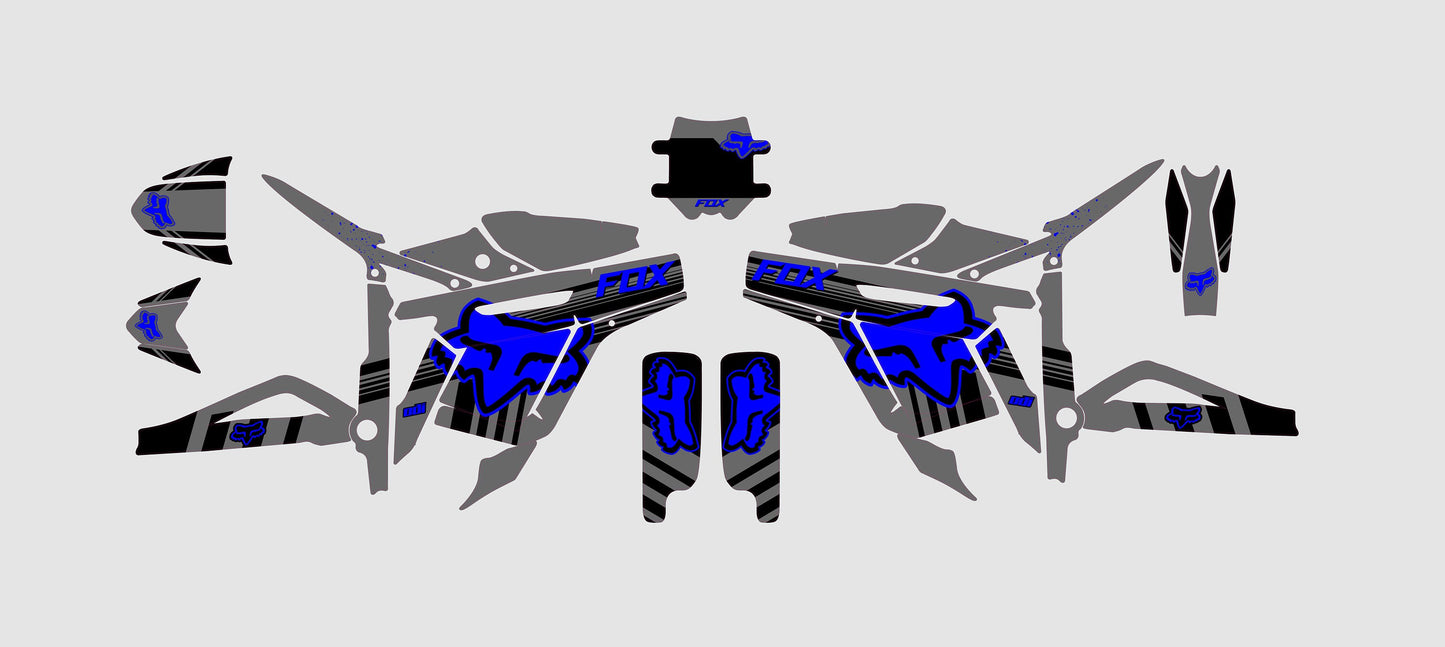 Talaria Sting Graphics Kit - Blue Gray Fox