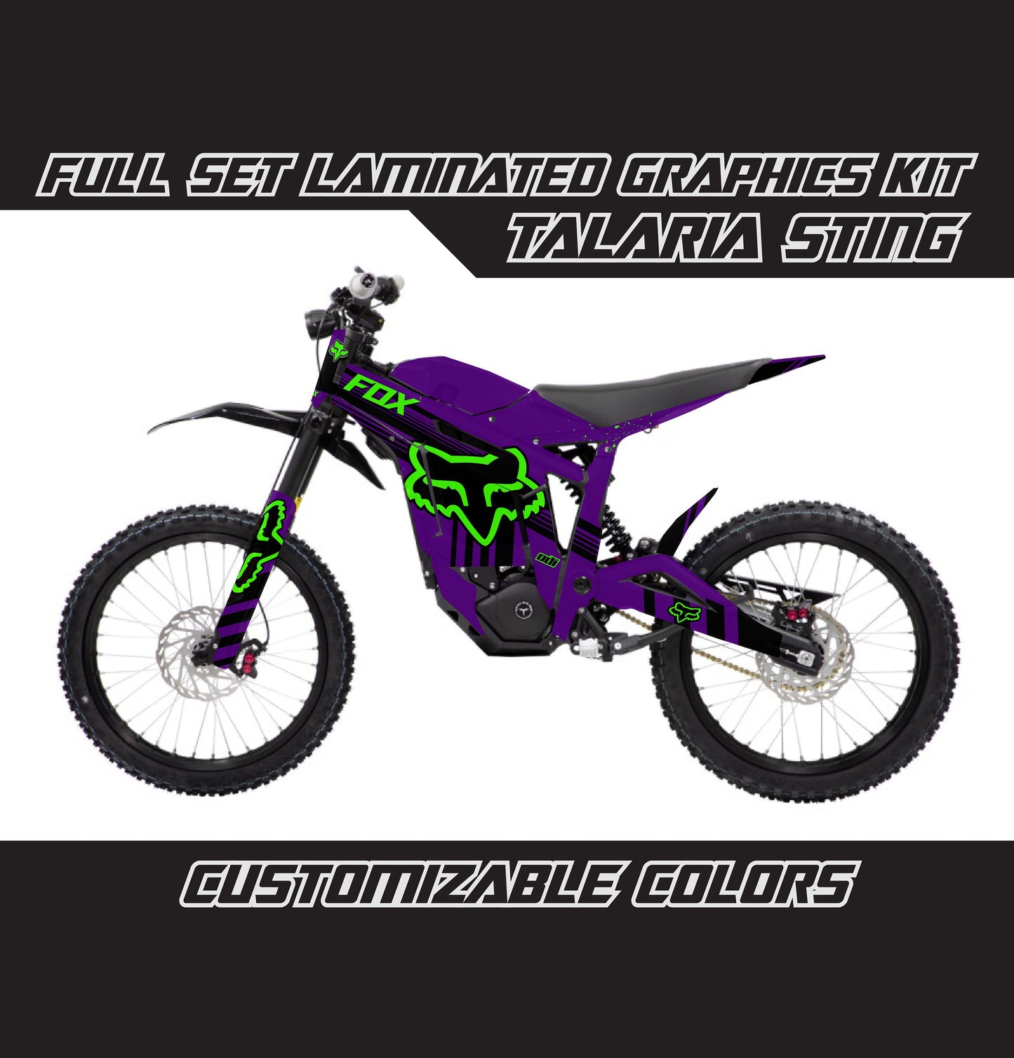 Talaria Sting Graphics Kit - Green Violet Fox