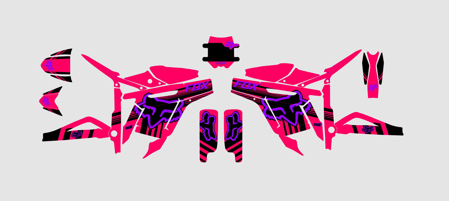 Talaria Sting Graphics Kit - Violet Pink Fox