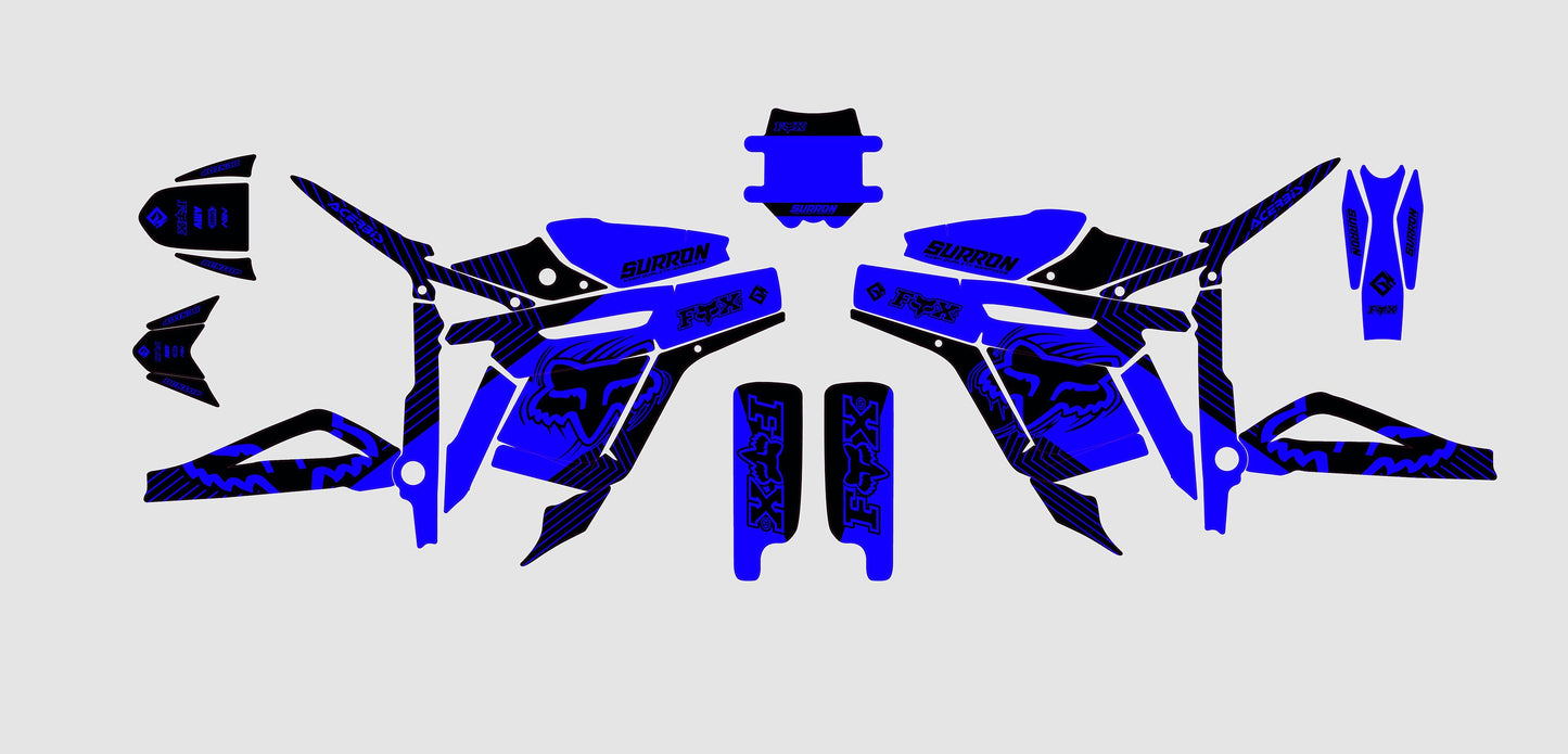 Talaria Sting Graphics Kit - Blue Black Fox