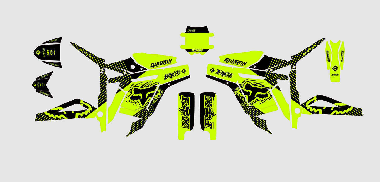 Talaria Sting Graphics Kit - Fluo Lime Green Fox