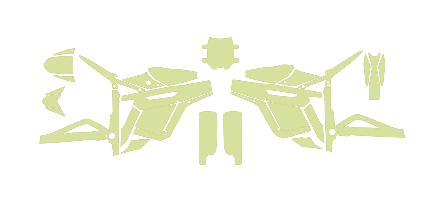 Talaria Sting Graphics Kit - Beige Full Color Change