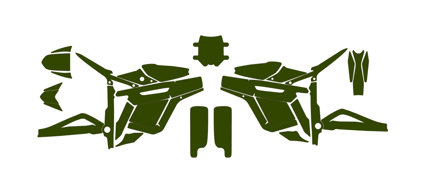Talaria Sting Graphics Kit - Army Green Full Color Change