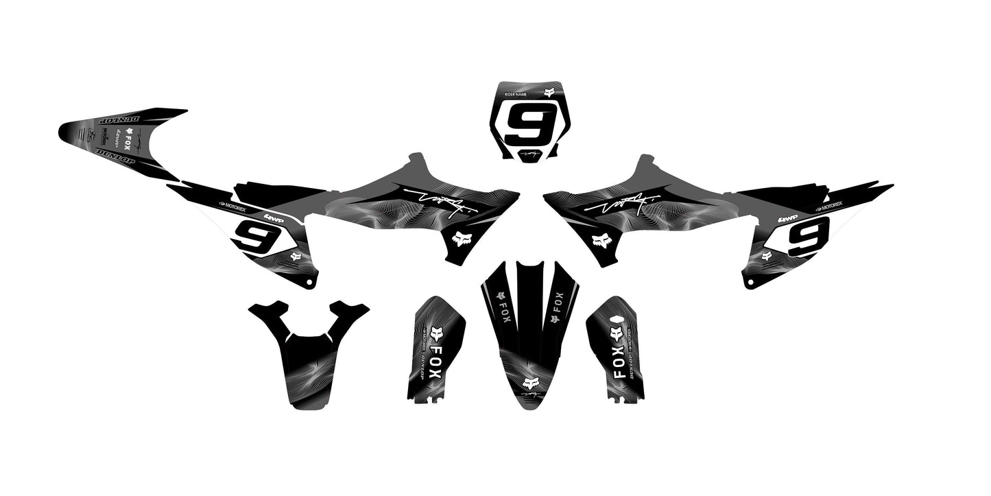 Stark Varg Graphics Kit - Gray Black Lines