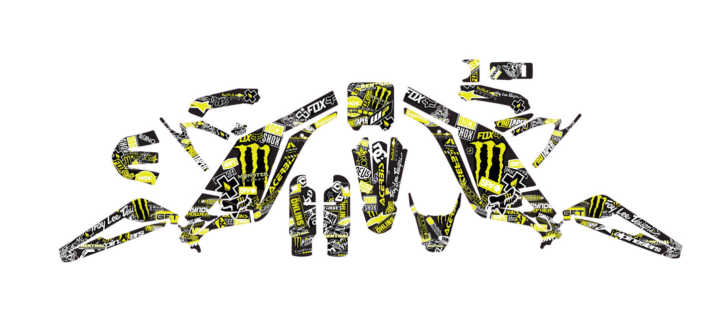 Sur Ron Light Bee X Graphics Kit - Yellow Stickerbomb