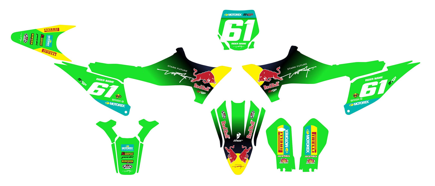 Stark Varg Graphics Kit - Green R Bull