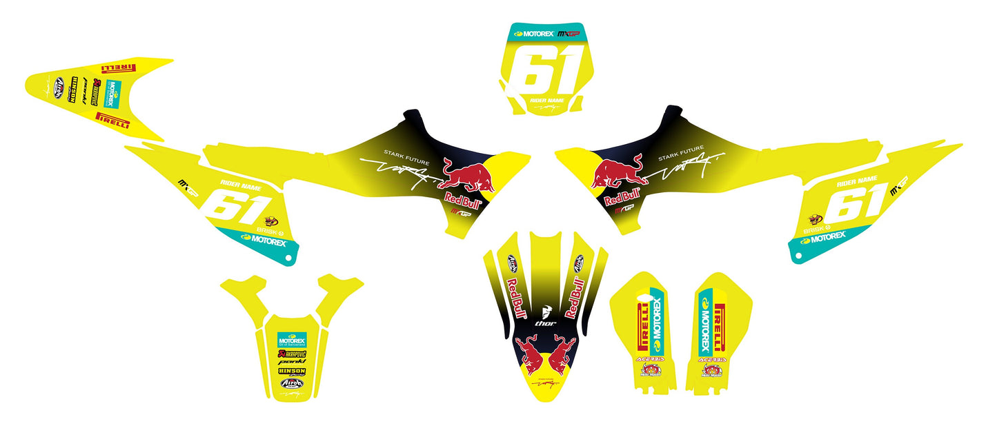 Stark Varg Graphics Kit - Yellow R Bull