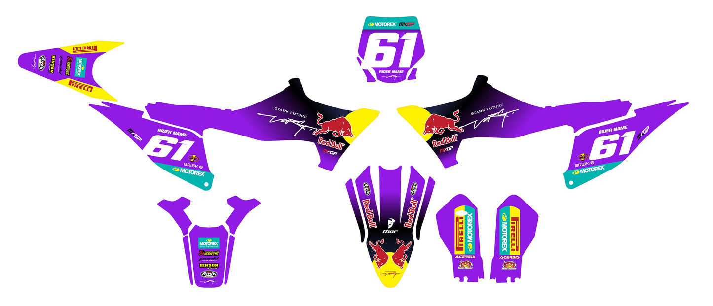 Stark Varg Graphics Kit - Violet R Bull
