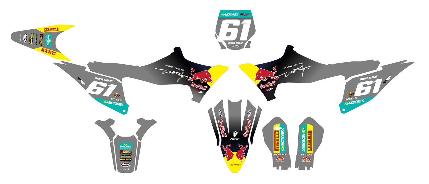 Stark Varg Graphics Kit - Gray R Bull