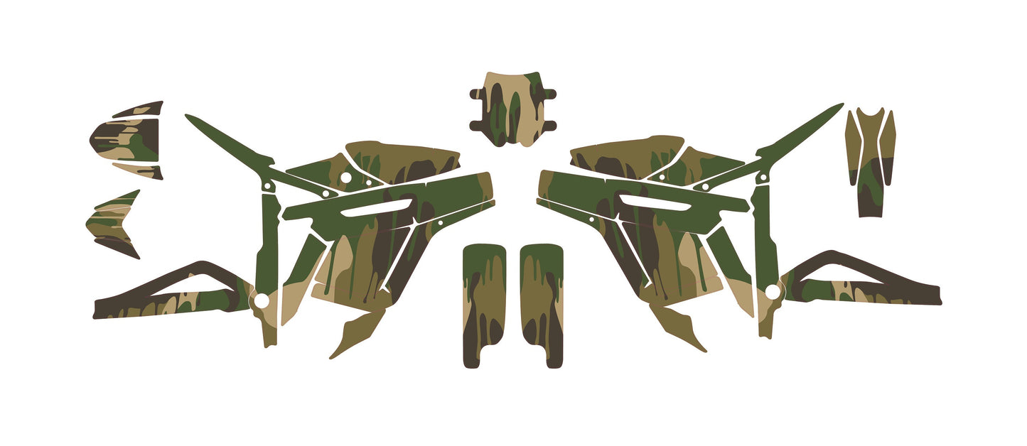 Talaria Sting Graphics Kit - Army Colors Camo Drip