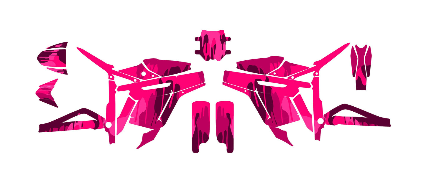Talaria Sting Graphics Kit - Pink Camo Drip