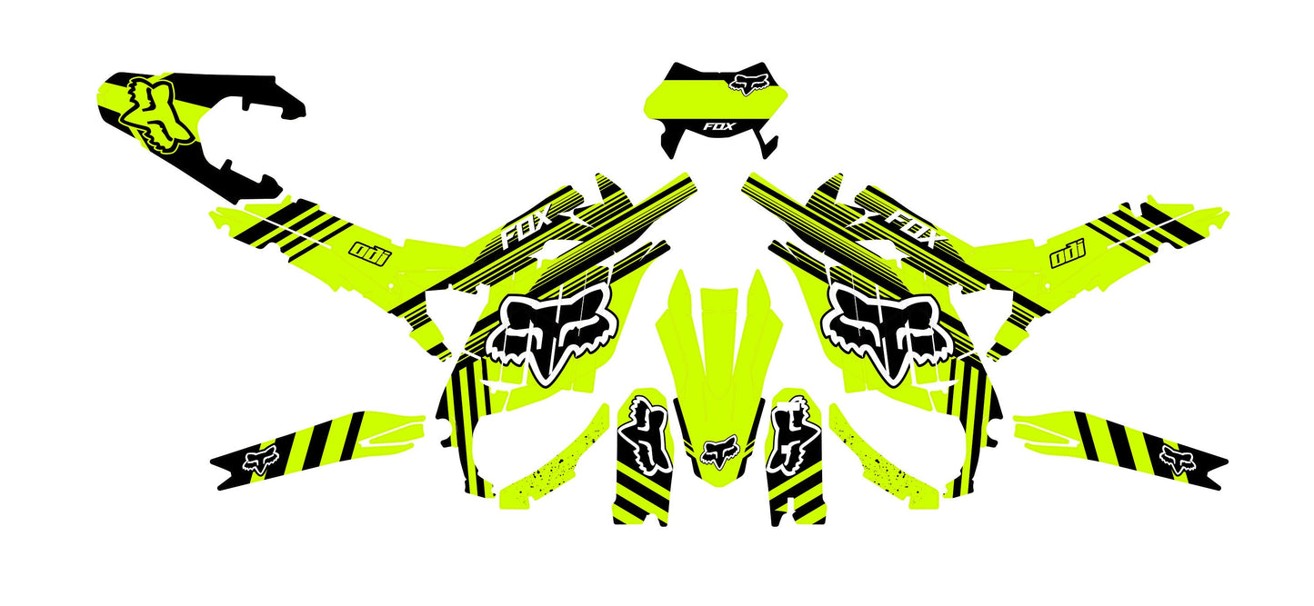 Sur Ron Ultra Bee Graphics Kit - Lime Green Fox