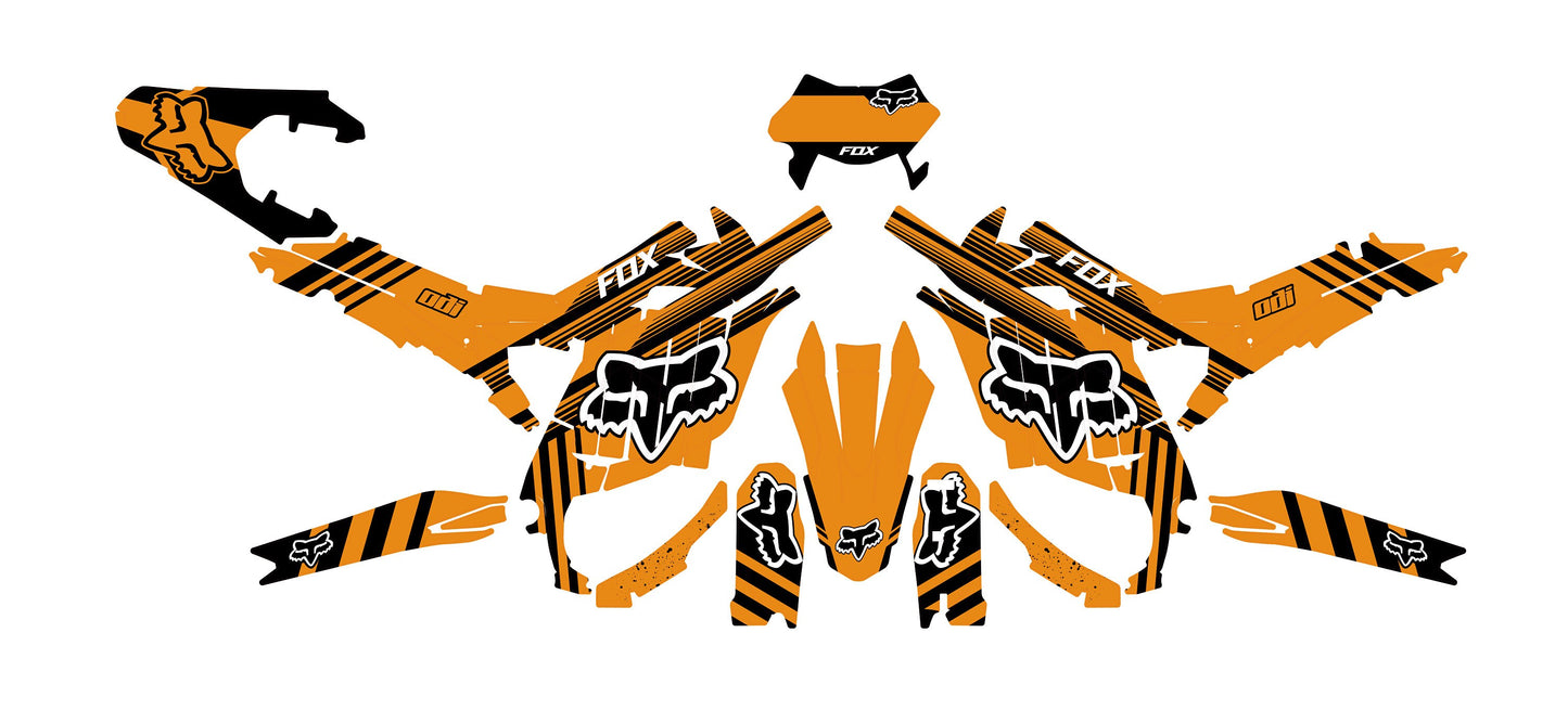 Sur Ron Ultra Bee Graphics Kit - Orange Fox