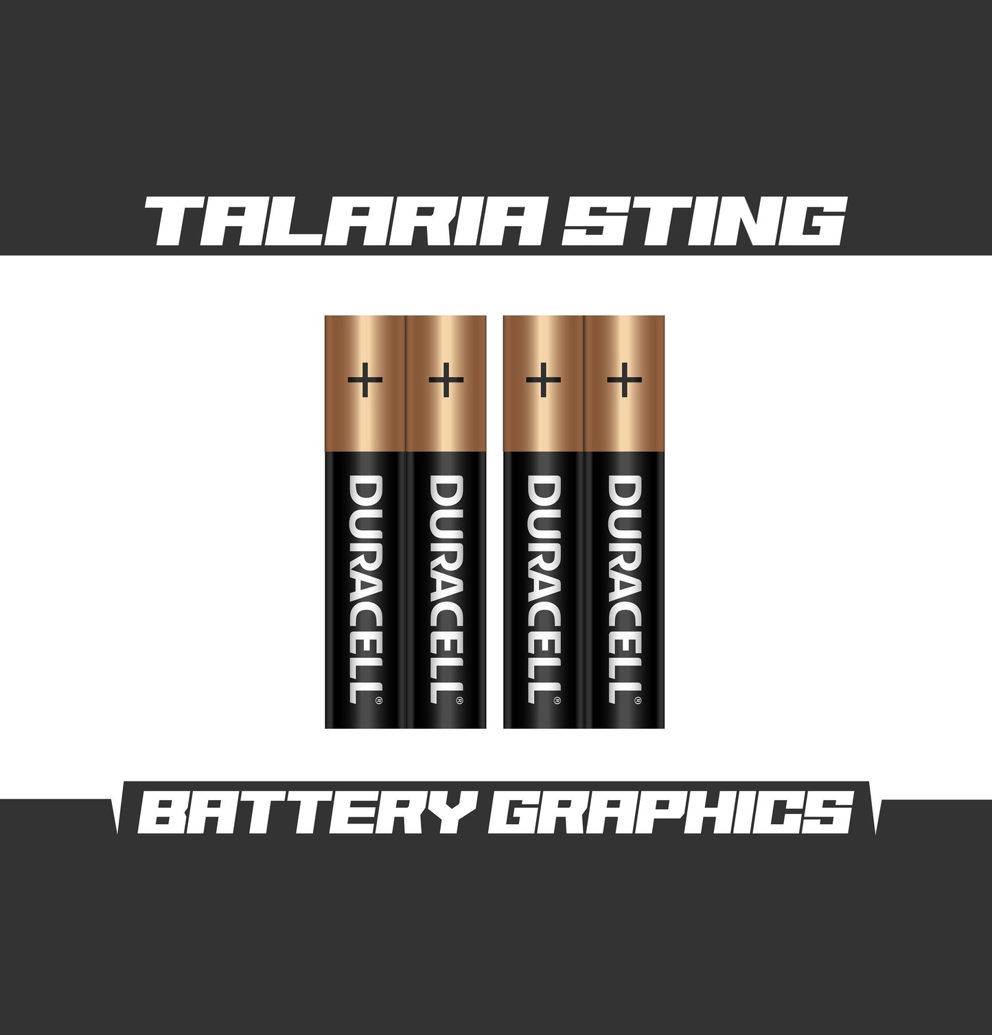 Talaria Sting Graphics Kit - Duracell Double Battery Style