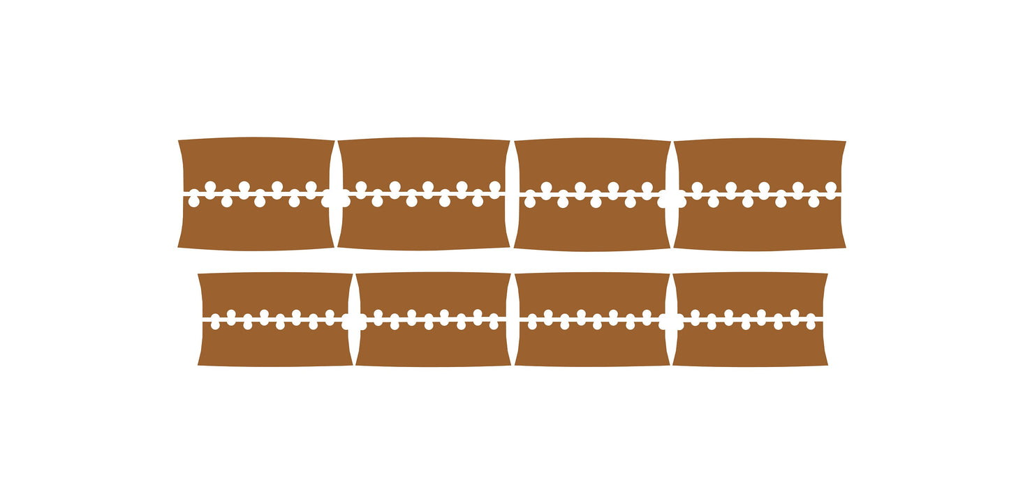 Supermoto 17" Wheels Graphics Set - Full Brown