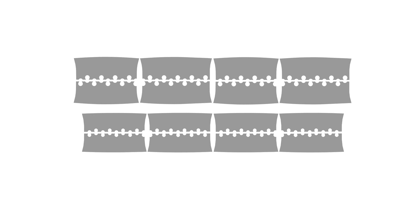 Supermoto 17" Wheels Graphics Set - Full Nardo Gray