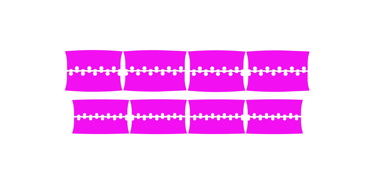 Supermoto 17" Wheels Graphics Set - Full Purple