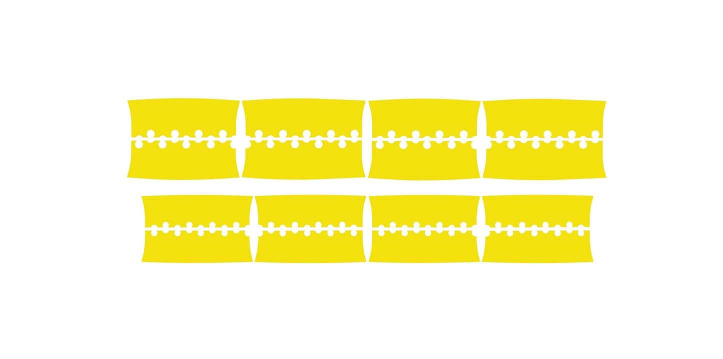 Supermoto 17" Wheels Graphics Set - Full Yellow