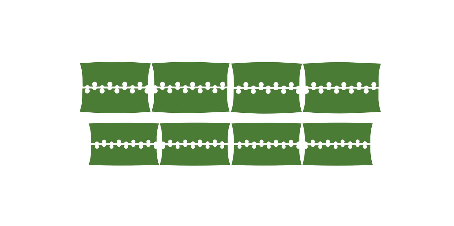 Supermoto 17" Wheels Graphics Set - Full Army Green