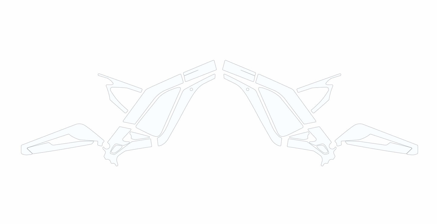 Sur Ron Light Bee X Graphics Kit - PPF Style Clear Laminate