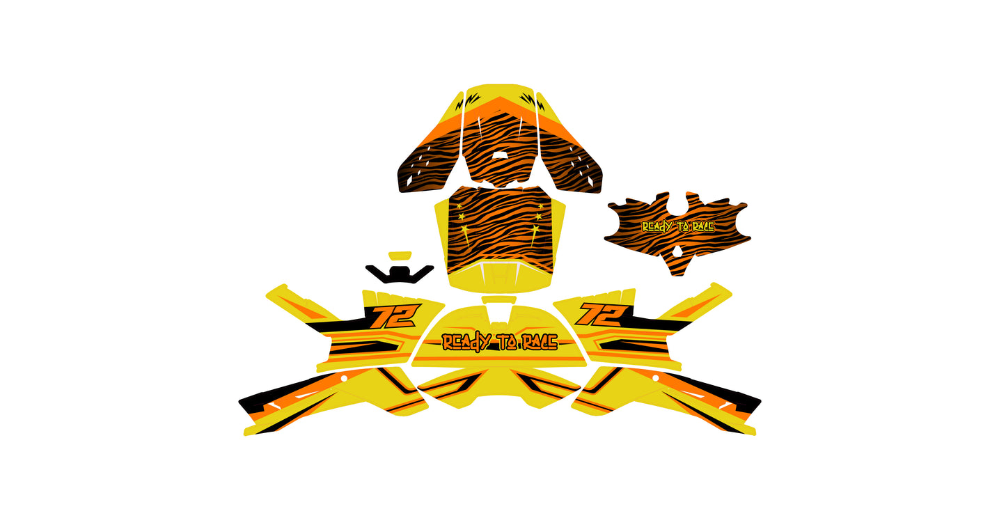 Alpinestars SM5 Helmet Graphics Kit - Yellow Orange