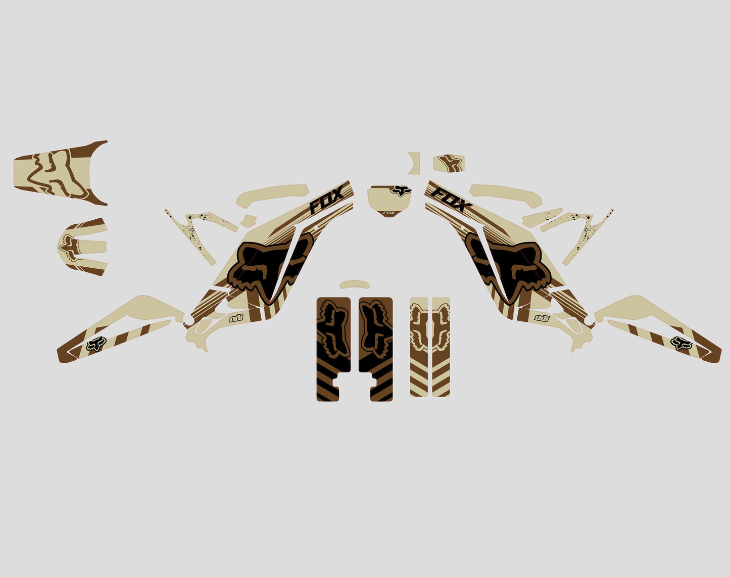 Sur Ron Light Bee X Graphics Kit - Army Beige Fox