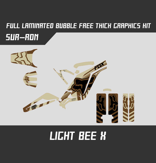 Sur Ron Light Bee X Army Beige Fox Graphics Kit