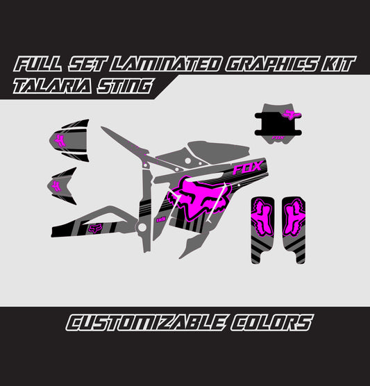 Talaria Sting Graphics Kit - Purple Gray Fox