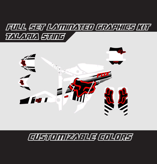 Talaria Sting Graphics Kit - Red White Fox