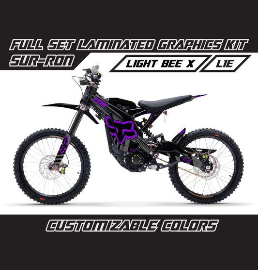 Sur Ron Light Bee X Violet Black Fox Graphics Kit