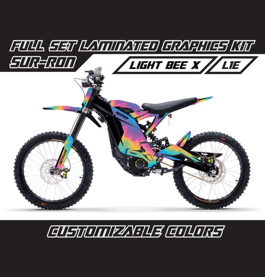 Sur Ron Light Bee X Rainbow Colorful Graphics Kit