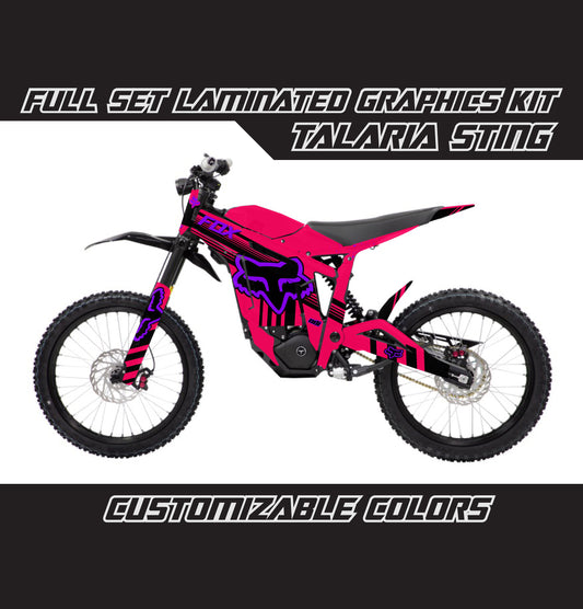 Talaria Sting Graphics Kit - Violet Pink Fox