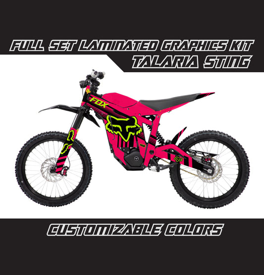 Talaria Sting Graphics Kit - Fluo Lime Pink Fox