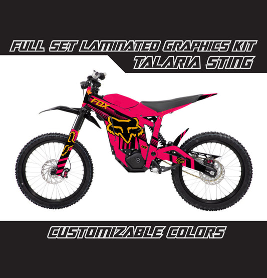 Talaria Sting Graphics Kit - Orange Pink Fox