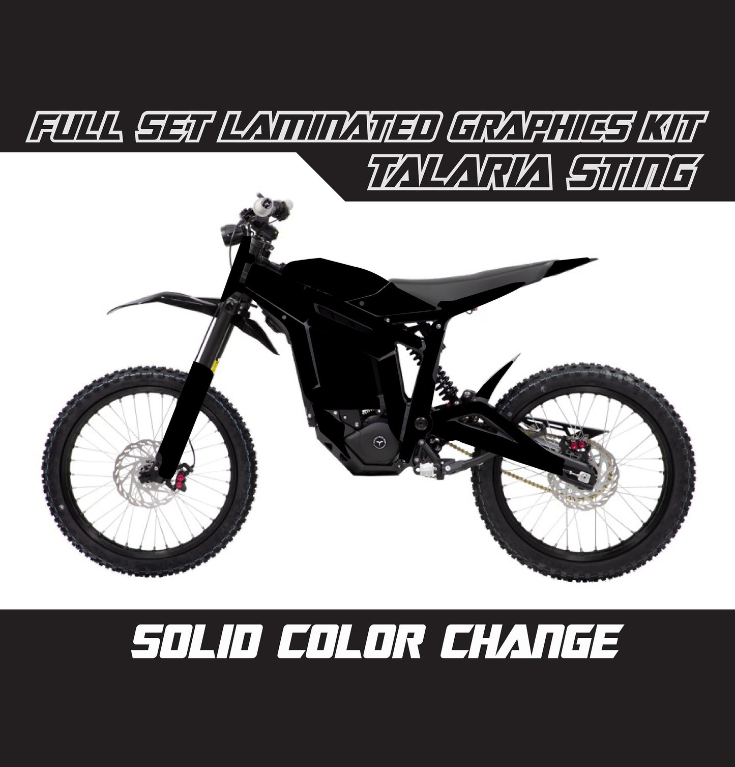 Talaria Sting Graphics Kit - Black Full Color Change