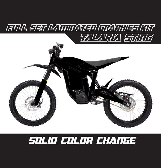 Talaria Sting Graphics Kit - Black Solid Color