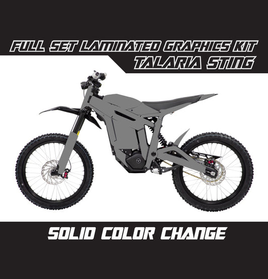 Talaria Sting Graphics Kit - Nardo Gray Solid Color