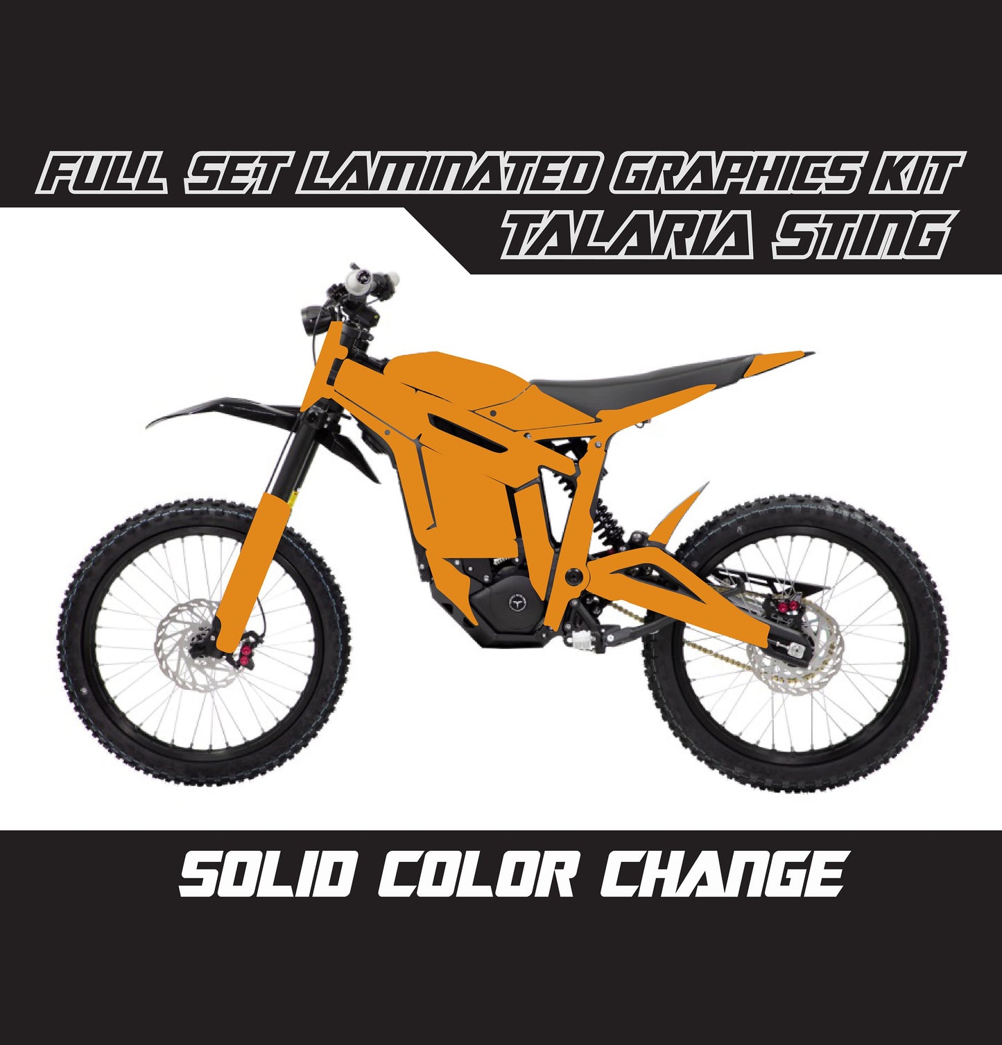 Talaria Sting Graphics Kit - Orange Full Color Change