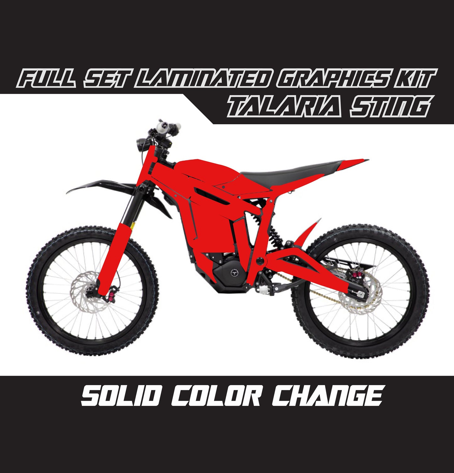 Talaria Sting Graphics Kit - Red Full Color Change