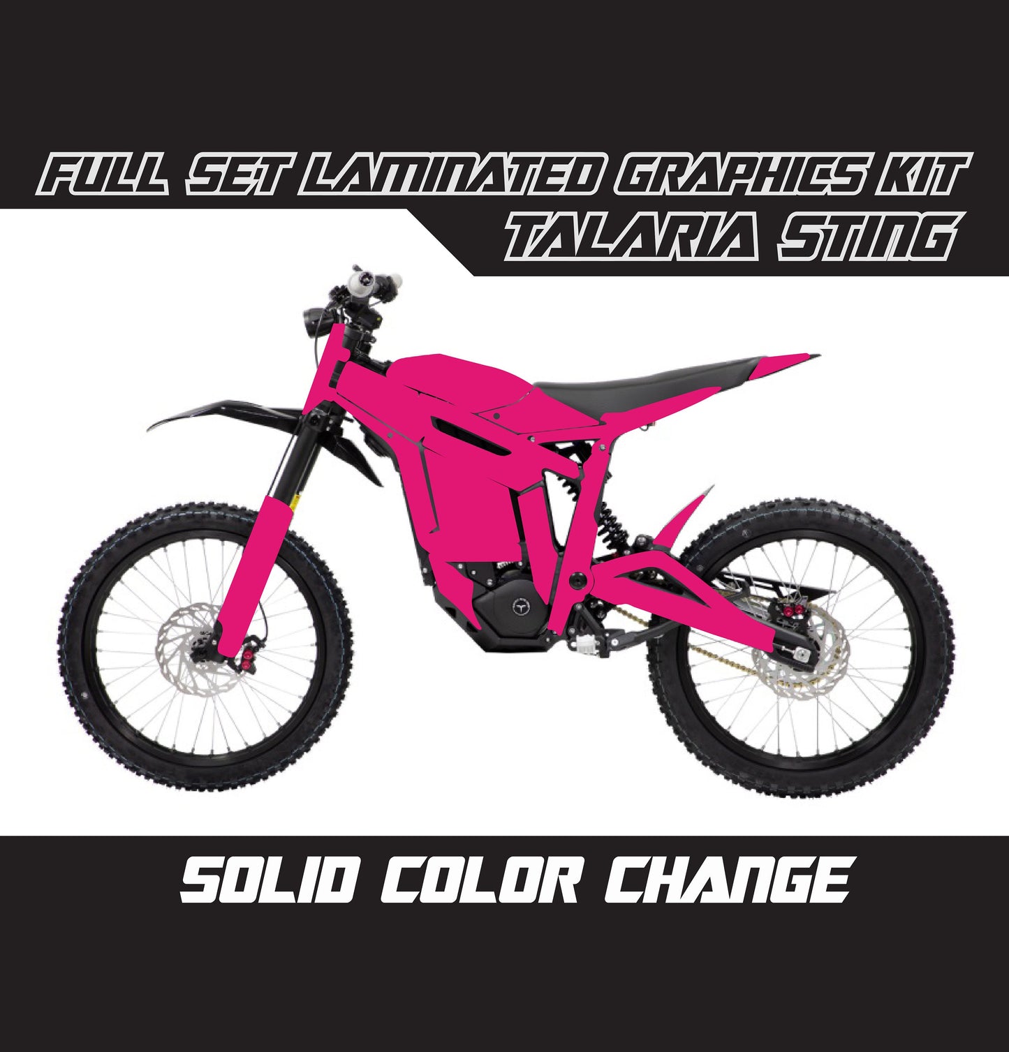 Talaria Sting Graphics Kit - Pink Full Color Change