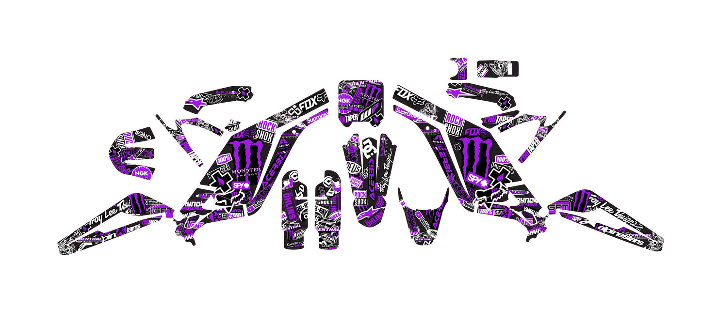 Sur Ron Light Bee X Violet Stickerbomb Graphics Kit