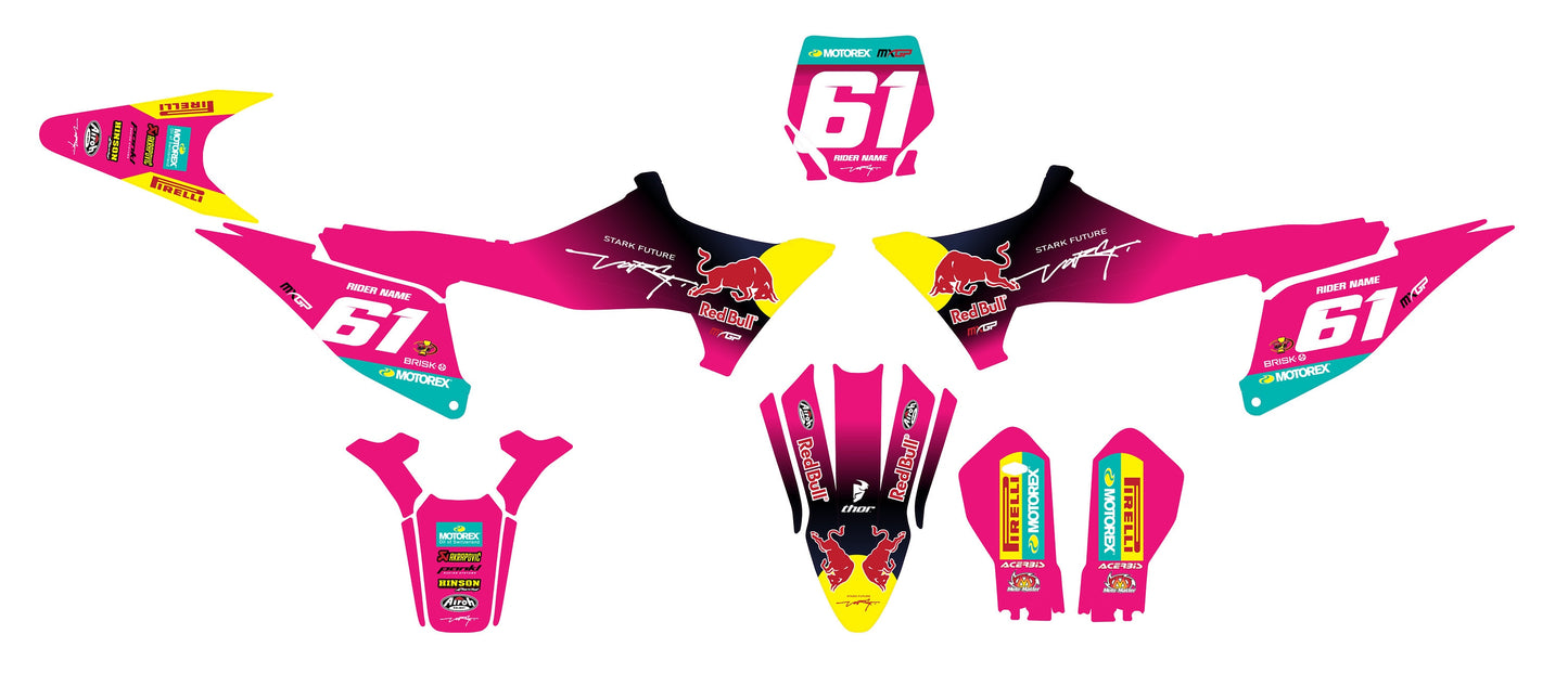 Stark Varg Graphics Kit - Pink R Bull