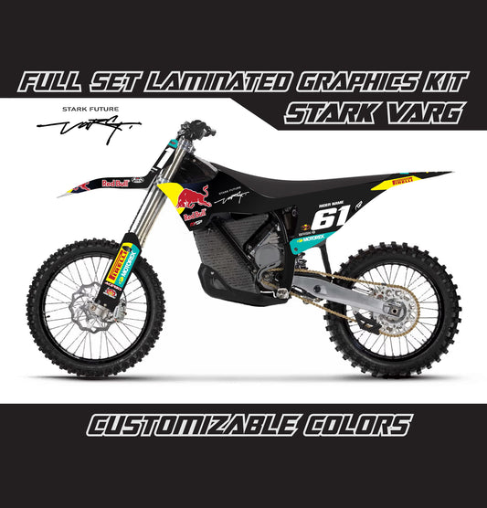 Stark Varg Graphics Kit - Black R Bull
