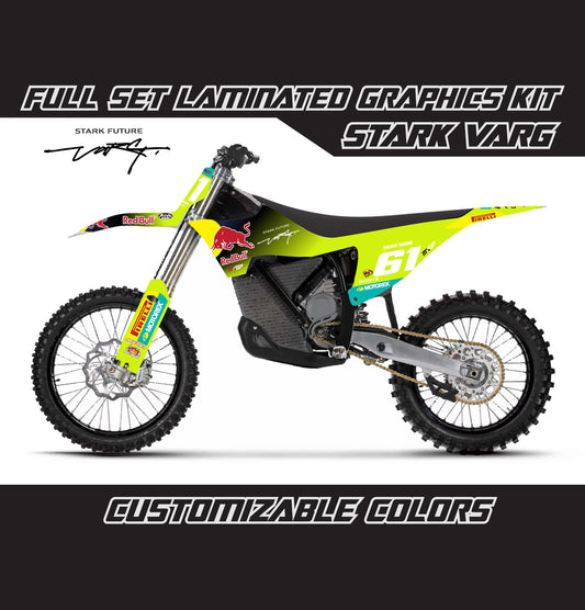 Stark Varg Graphics Kit - Lime Green R Bull