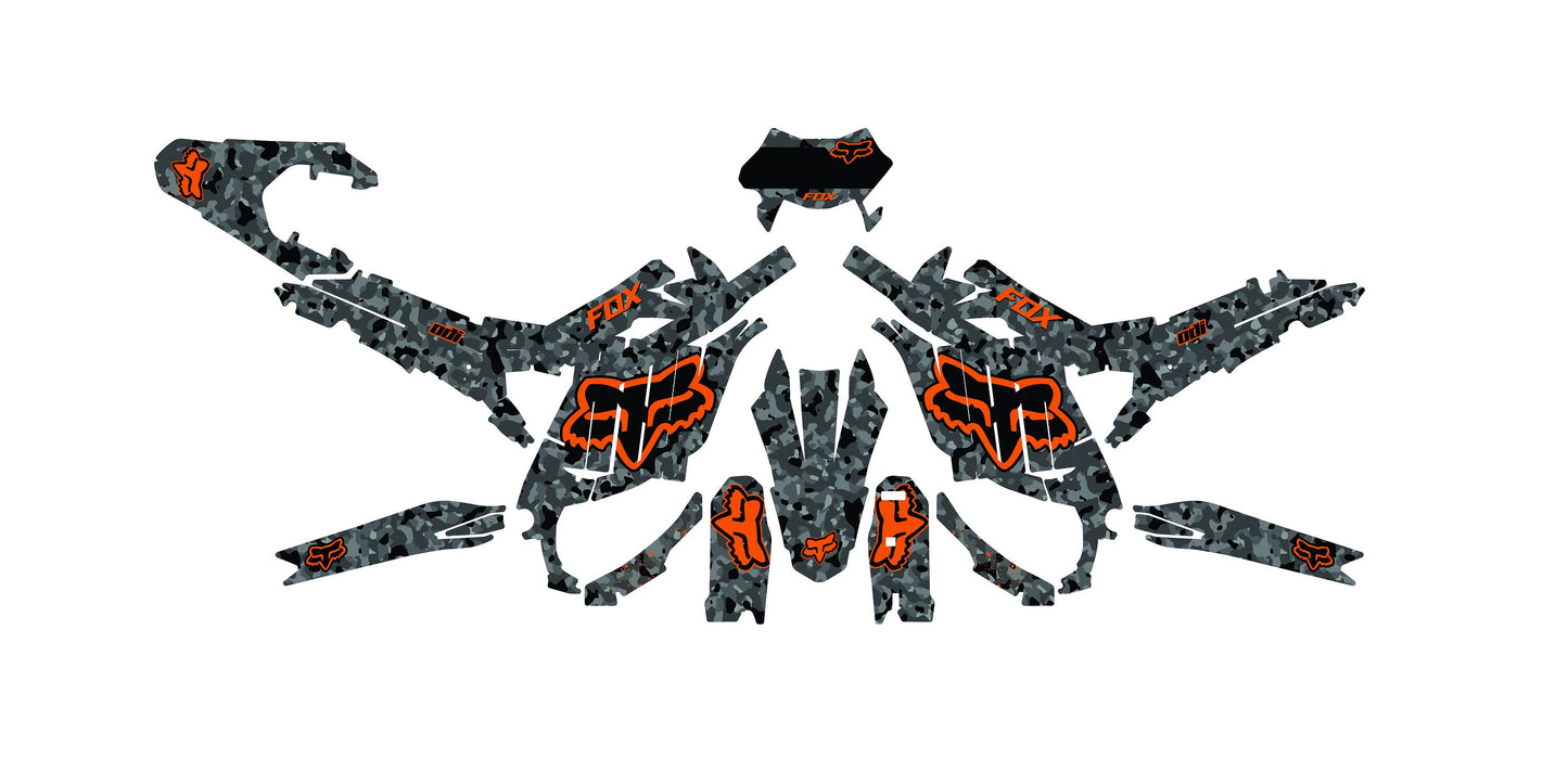 Sur Ron Ultra Bee Graphics Kit - Orange Fox Camo