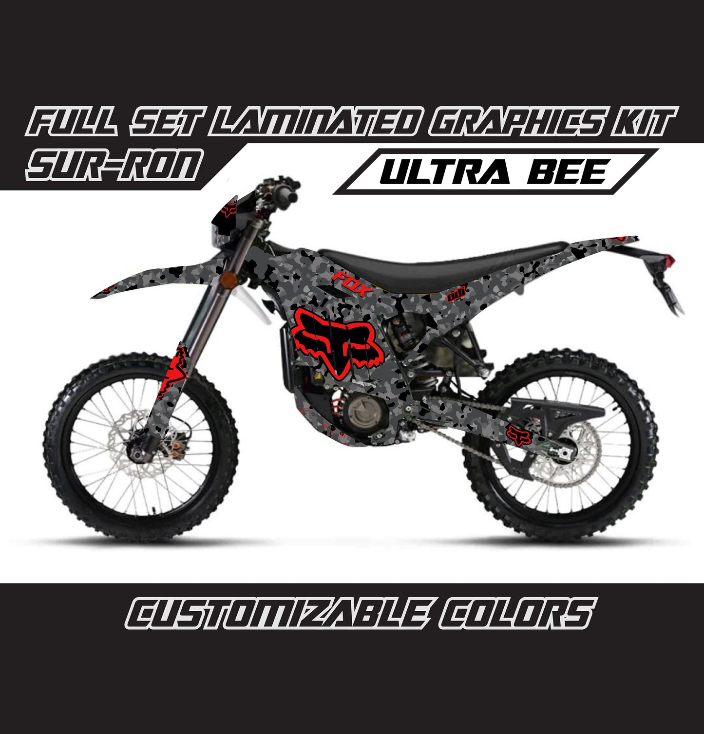 Sur Ron Ultra Bee Graphics Kit - Red Fox Camo